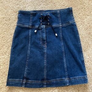 Free People Jean Skirt